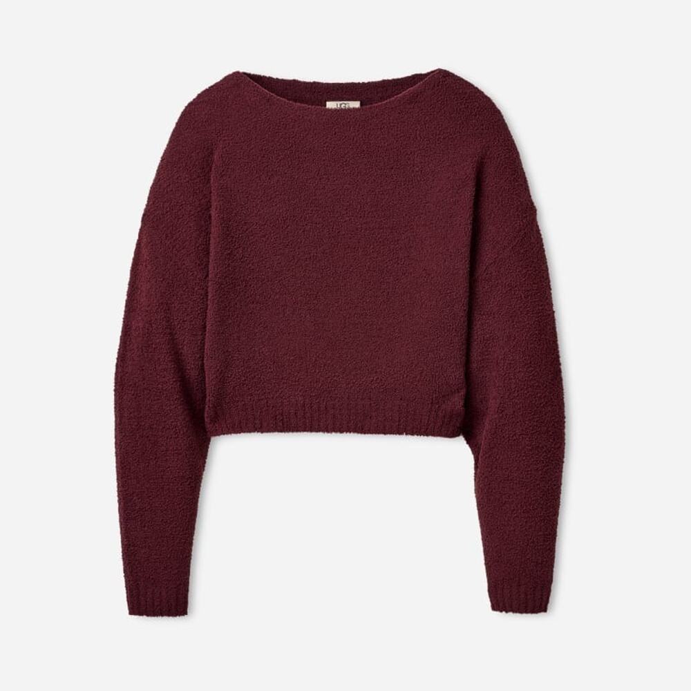 UGG Women's Novalie Slouchy Pullover Sweater Wild Grape Size M 3727